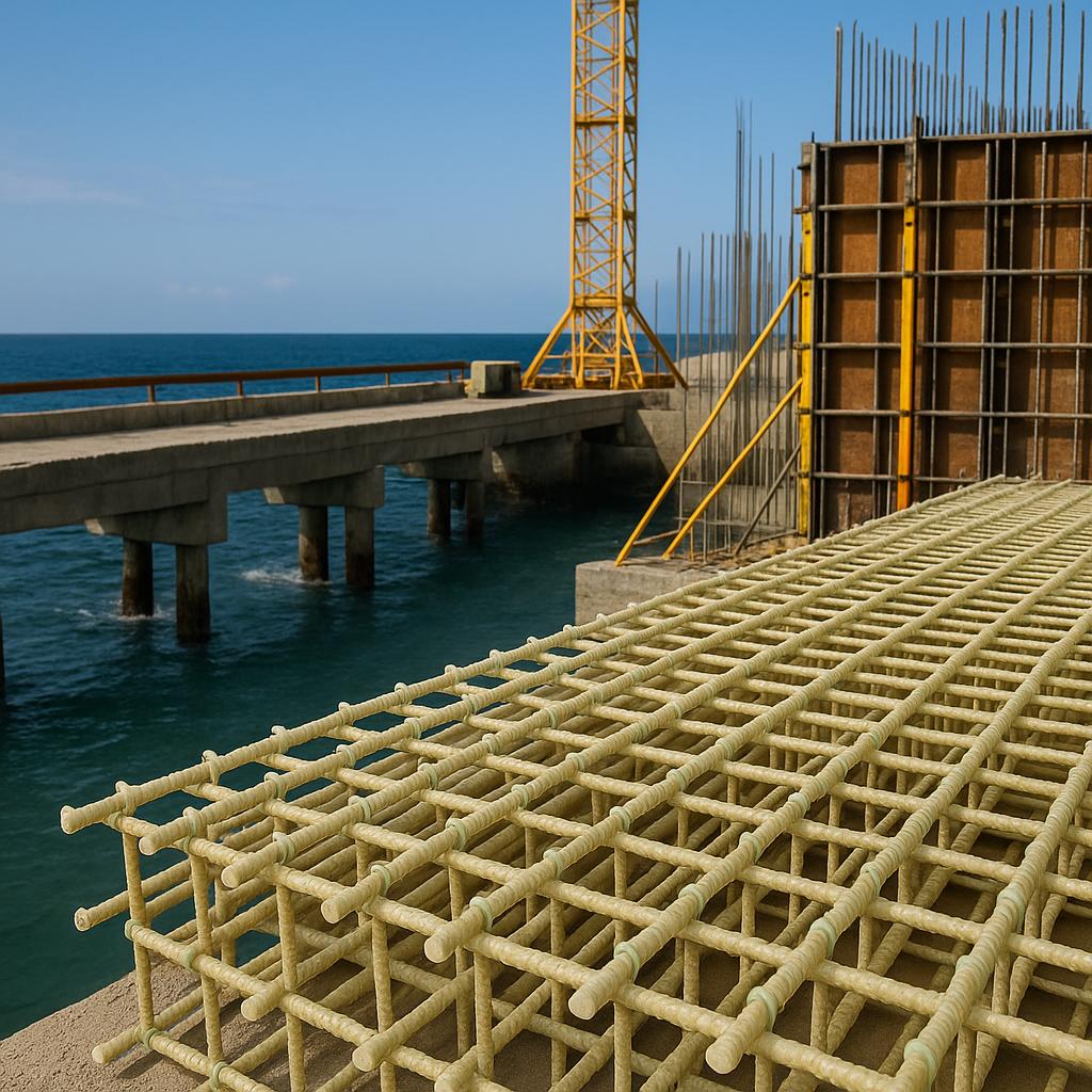 GFRP rebar application in marine construction in India