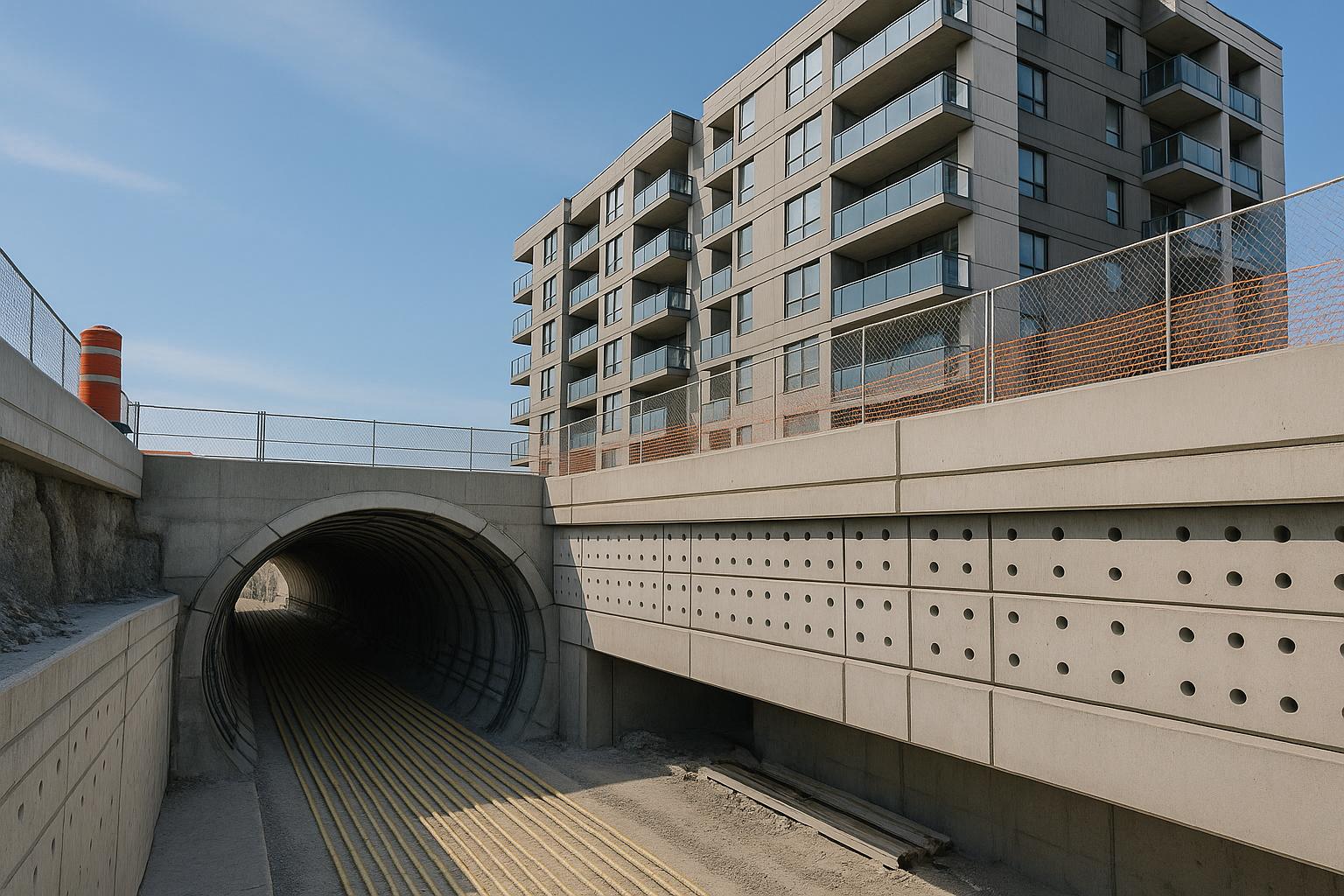 GFRP rebar integrated into a building foundation in an Indian city